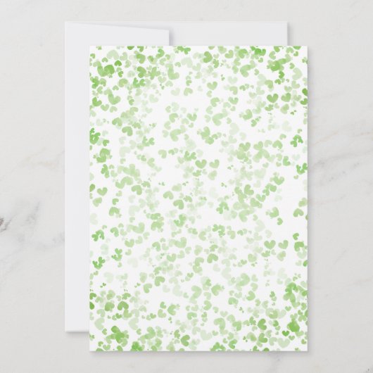 Lucky In Love St. Patrick's Day Vrijgezellenfeest Bedankkaart (Achterkant)