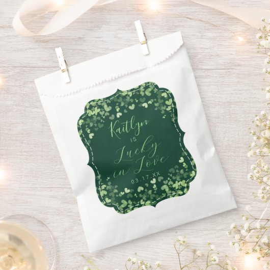 Lucky In Love St. Patrick's Day Vrijgezellenfeest Bedankzakje (Geknipt)