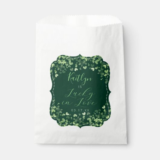 Lucky In Love St. Patrick's Day Vrijgezellenfeest Bedankzakje (Voorkant)