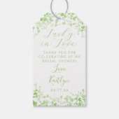 Lucky In Love St. Patrick's Day Vrijgezellenfeest Cadeaulabel (Voorkant)