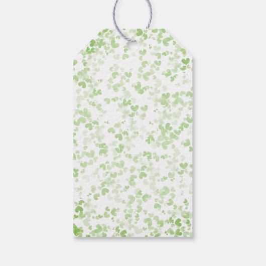 Lucky In Love St. Patrick's Day Vrijgezellenfeest Cadeaulabel (Achterkant)