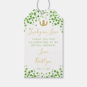 Lucky In Love St. Patrick's Day Vrijgezellenfeest Cadeaulabel