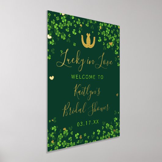 Lucky in Love St. Patrick's Day Vrijgezellenfeest Folie Afdrukken (Laagn)