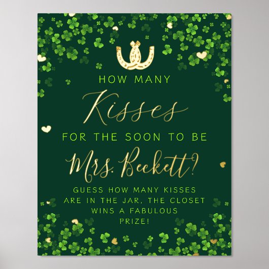 Lucky In Love St. Patrick's Day Vrijgezellenfeest  Folie Afdrukken (Voorkant)