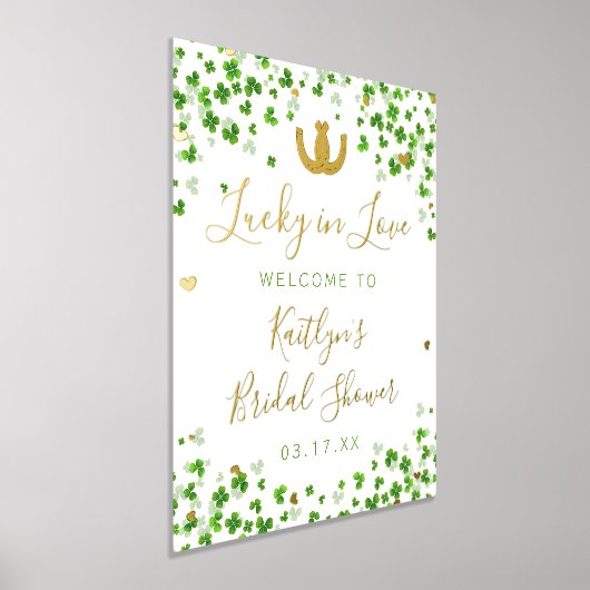 Lucky in Love St. Patrick's Day Vrijgezellenfeest Folie Afdrukken (Laagn)