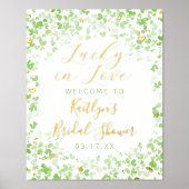 Lucky In Love St. Patrick's Day Vrijgezellenfeest Folie Afdrukken (Voorkant)