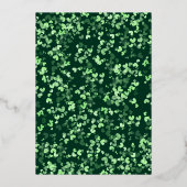 Lucky in Love St. Patrick's Day Vrijgezellenfeest  Folie Uitnodiging (Achterkant)