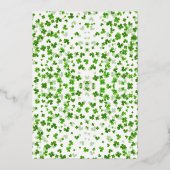 Lucky in Love St. Patrick's Day Vrijgezellenfeest Folie Uitnodiging (Achterkant)