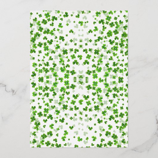 Lucky in Love St. Patrick's Day Vrijgezellenfeest  Folie Uitnodiging (Achterkant)