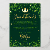 Lucky in Love St. Patrick's Day Vrijgezellenfeest  Folie Uitnodiging (Voorkant)