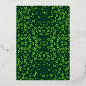 Lucky in Love St. Patrick's Day Vrijgezellenfeest  Folie Uitnodiging (Achterkant)