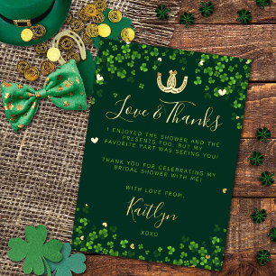 Lucky in Love St. Patrick's Day Vrijgezellenfeest  Folie Uitnodiging