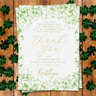 Lucky in Love St. Patrick's Day Vrijgezellenfeest  Folie Uitnodiging