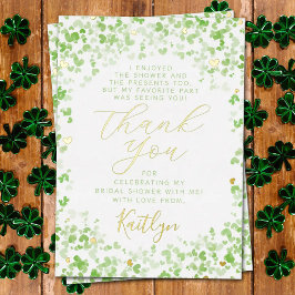 Lucky in Love St. Patrick's Day Vrijgezellenfeest  Folie Uitnodiging