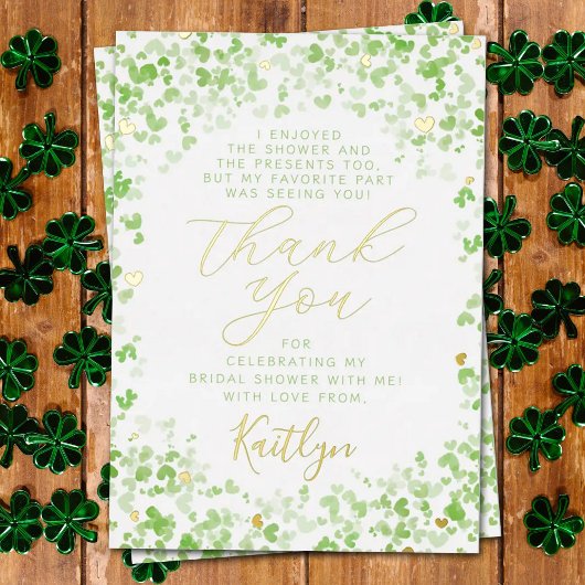 Lucky in Love St. Patrick's Day Vrijgezellenfeest  Folie Uitnodiging