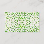 Lucky In Love St. Patrick's Day Vrijgezellenfeest  Informatiekaartje (Achterkant)