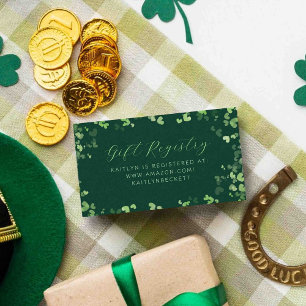 Lucky In Love St. Patrick's Day Vrijgezellenfeest Informatiekaartje