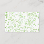 Lucky In Love St. Patrick's Day Vrijgezellenfeest  Informatiekaartje (Achterkant)