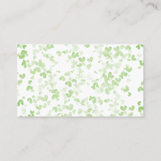 Lucky In Love St. Patrick's Day Vrijgezellenfeest  Informatiekaartje (Achterkant)