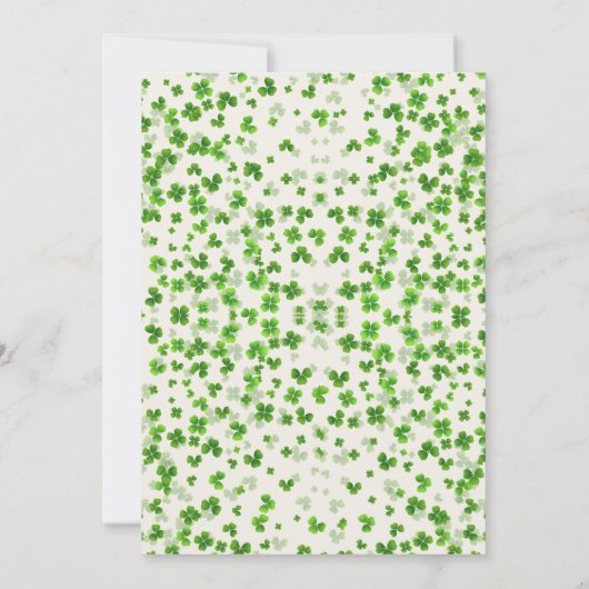 Lucky In Love St. Patrick's Day Vrijgezellenfeest Kaart (Achterkant)