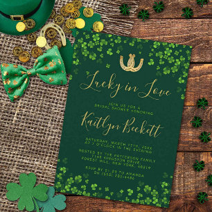Lucky In Love St. Patrick's Day Vrijgezellenfeest Kaart