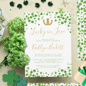Lucky In Love St. Patrick's Day Vrijgezellenfeest Kaart