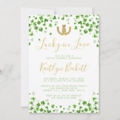 Lucky In Love St. Patrick's Day Vrijgezellenfeest Kaart (Voorkant)