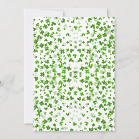 Lucky In Love St. Patrick's Day Vrijgezellenfeest Kaart (Achterkant)