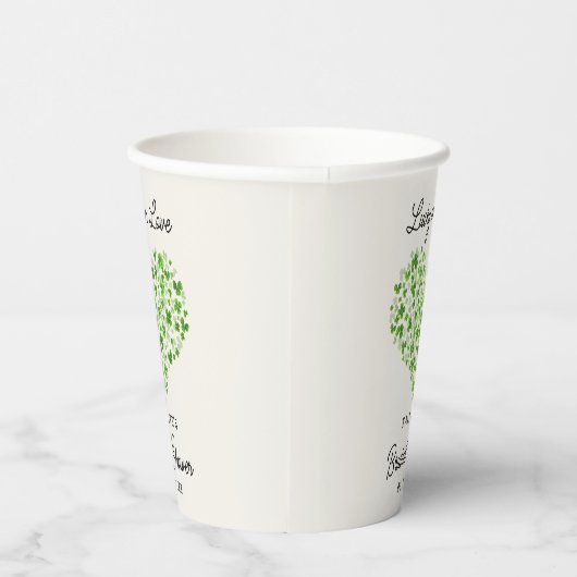 Lucky In Love St. Patrick's Day Vrijgezellenfeest Papieren Bekers (Rechts)