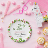 Lucky in Love St. Patrick's Day Vrijgezellenfeest Papieren Bordje (Feest)