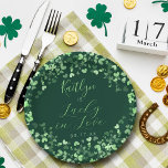 Lucky In Love St. Patrick's Day Vrijgezellenfeest Papieren Bordje<br><div class="desc">Geniet in stijl met deze moderne en zeer trendy vrijgezellenfeest of verjaardagsfeestpapieren borden. Dit ontwerp is gemakkelijk te personaliseren met uw speciale gebeurtenisformulering en uw gasten zullen enthousiast zijn wanneer zij deze geweldige borden zien. Overeenkomende objecten zijn te vinden in het collectie.</div>