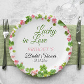Lucky in Love St. Patrick's Day Vrijgezellenfeest Papieren Bordje