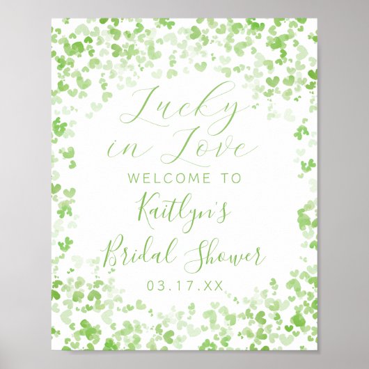 Lucky In Love St. Patrick's Day Vrijgezellenfeest Poster (Voorkant)