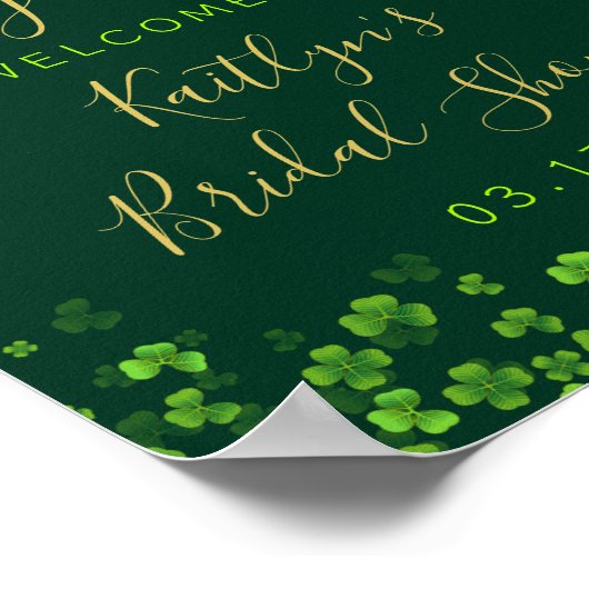 Lucky In Love St. Patrick's Day Vrijgezellenfeest Poster (Hoek)