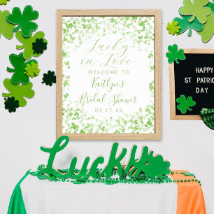Lucky In Love St. Patrick's Day Vrijgezellenfeest Poster