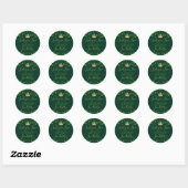 Lucky In Love St. Patrick's Day Vrijgezellenfeest Ronde Sticker (Vel)