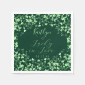 Lucky In Love St. Patrick's Day Vrijgezellenfeest Servet (Voorkant)