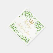 Lucky In Love St. Patrick's Day Vrijgezellenfeest Servet (Hoek)