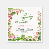 Lucky in Love St. Patrick's Day Vrijgezellenfeest Servet (Voorkant)