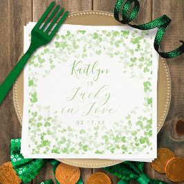 Lucky In Love St. Patrick's Day Vrijgezellenfeest Servet