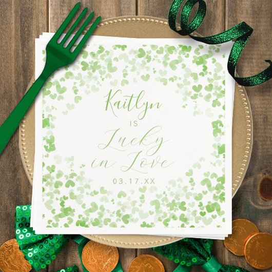 Lucky In Love St. Patrick's Day Vrijgezellenfeest Servet
