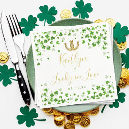 Lucky In Love St. Patrick's Day Vrijgezellenfeest Servet