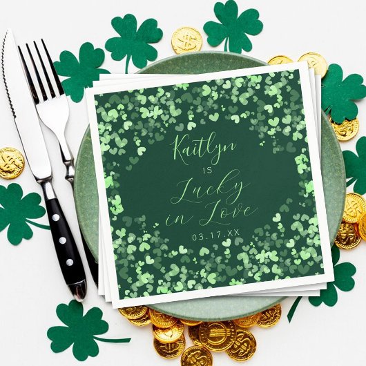 Lucky In Love St. Patrick's Day Vrijgezellenfeest Servet