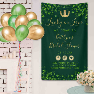 Lucky In Love St. Patrick's Day Vrijgezellenfeest Spandoek