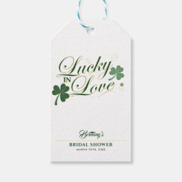 Lucky in Love St. Patrick's Moderne Bruidsmeisjesf Cadeaulabel