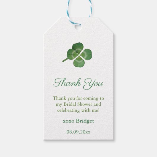 Lucky In Love St Patricks Vrijgezellenfeest Favori Cadeaulabel (Voorkant)