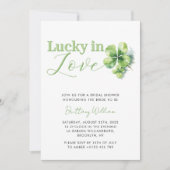 Lucky in Love St Patrick's Vrijgezellenfeest Kaart (Voorkant)