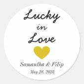 Lucky in Love Sticker (Voorkant)