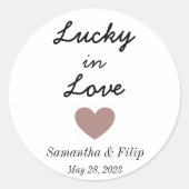 Lucky in Love Sticker (Voorkant)