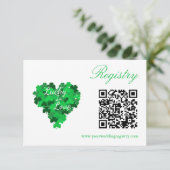 Lucky In Love Trouwregister Informatiekaartje (Staand voorkant)